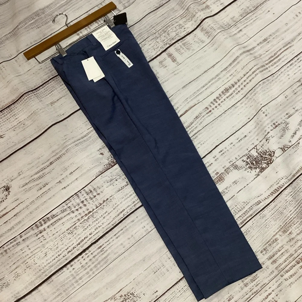 78. Calvin Boys Blue Suit Trousers Euc Size 12